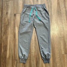 FIGS Scrub Pants Zamora Technical Collection Joggers Women's S Graphite Gray