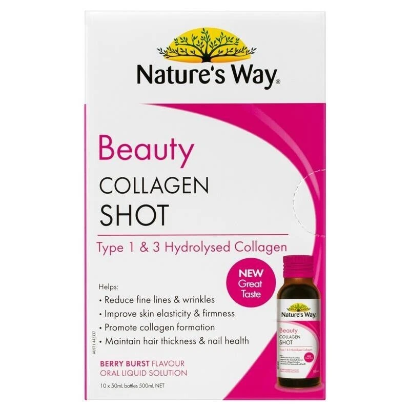 Biotina de colágeno hidrolizado Nature's Way Beauty 10 x 50 ml Foto 4 de 4