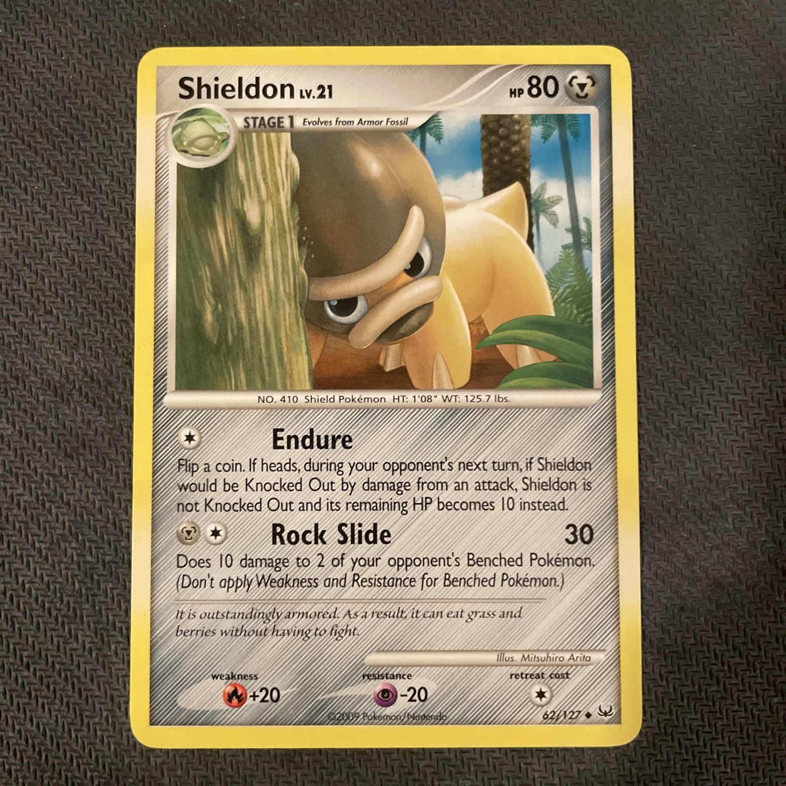 Shieldon 62/127 Pokemon Platinum Uncommon 2009 LP