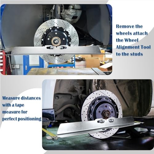  Wheel Alignment Tool Plates, Stainless Steel Toe Alignment Plate, Wheel Angle 