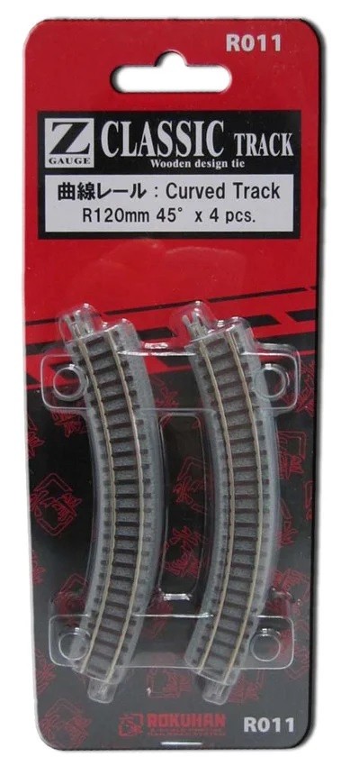 Rokuhan 7297011 - Z - Curved Track R120-45° - New