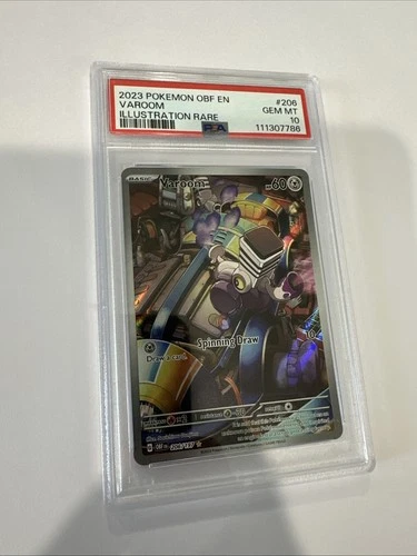 Varoom 206/197 Pokemon Obsidian Flames PSA 10 GEM MINT Illustration Rare English