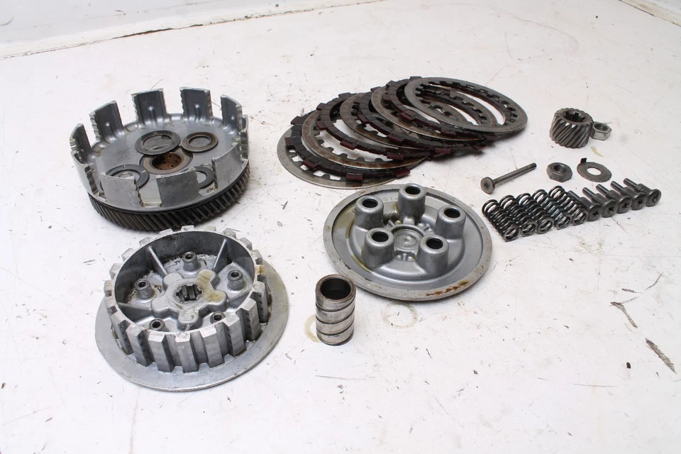 Yamaha LTMX 1973 motocicleta OEM embrague cesta placa placas - usado, ranuras Foto 3 de 4