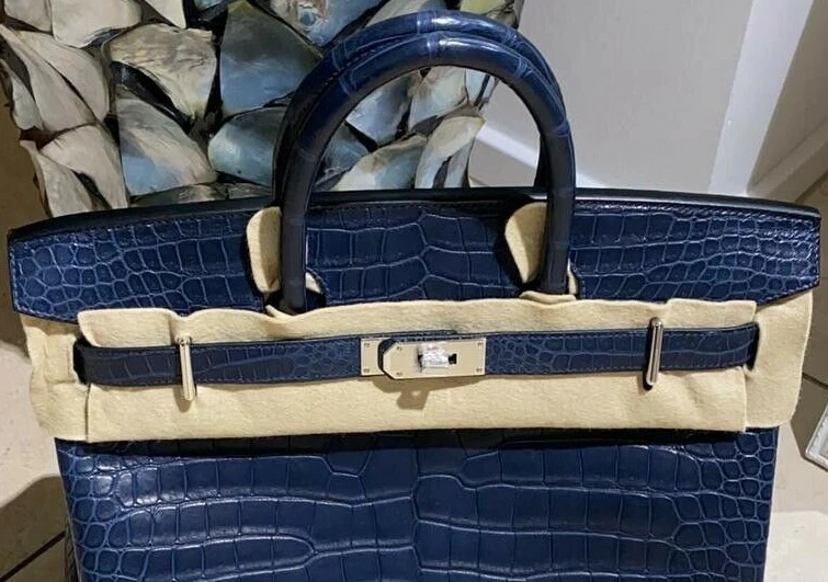 Hermes Hac 40 Birkin Bag Crocodile Mat Porosus Crocodile Palladium New Full  4065163028168