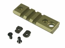 US Anodized Tan Aluminum 2 Inch 3 Slots Rail Section Screws Nuts Included