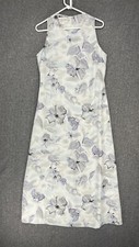 EVAN PICONE sleeveless maxi dress Women's 10 Floral sundress Y2K Sheer Lined