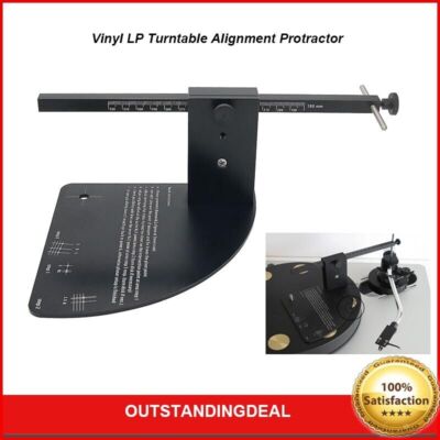 Vinyl LP Turntable Alignment Protractor For Phono Record Player Cartridge Stylus