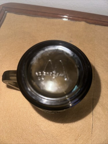 1970’s Vintage McDonald's Hamburglar Playing Hockey 10 oz Smokey Gray Glass Mug - Picture 4 of 4