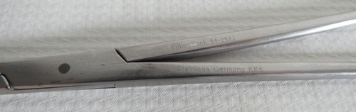 Pilling Teleflex 34-2571 Sarot Arterie Medium Klemmzange 7-1/2" gebogen Germany - Bild 9 von 11