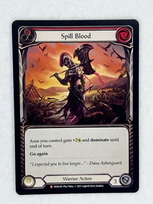 Spill Blood Majestic Monarch 1st Edition MON109 Flesh and Blood Card NM |  eBay