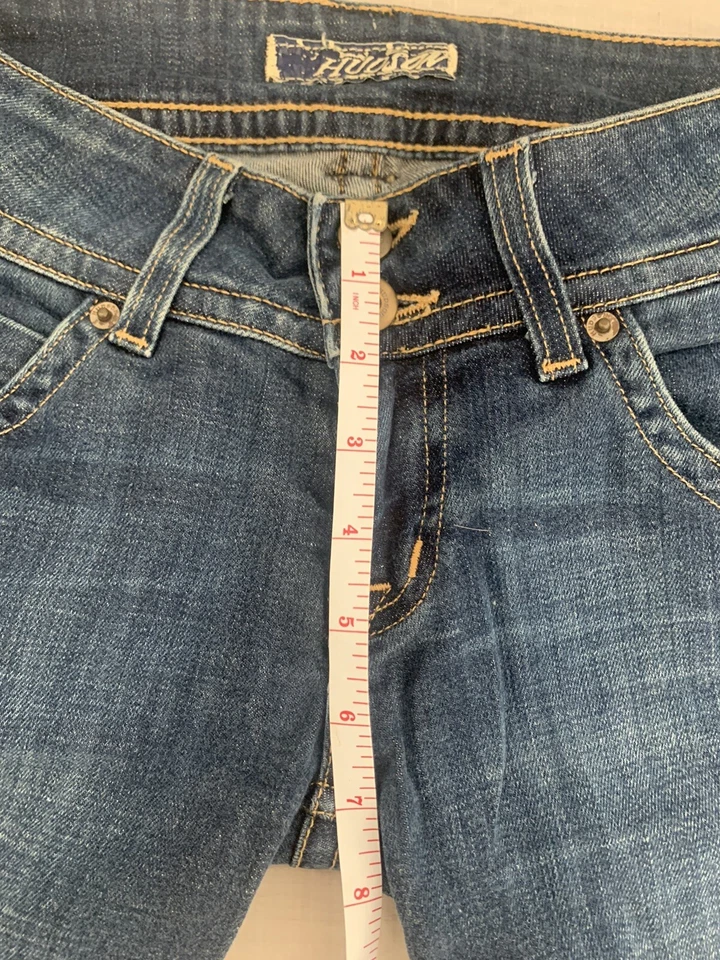 Hudson Jeans Flap Pocket Raw Edge Hem Cutoff Denim Shorts Size 26 - Image 4 of 4