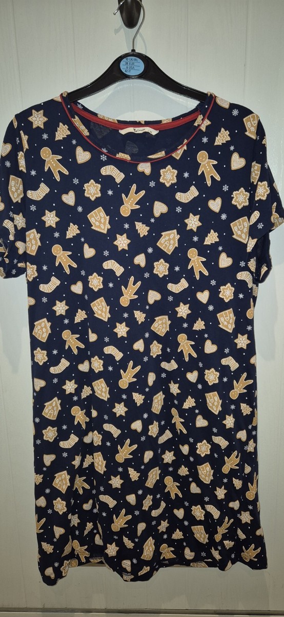 Tu By Sainsburys Lovely Cotton Nightie/nightdress, Size 14