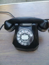 Automatic Electric Monophone Model 40 Chrome Telephone w/ phone jack works!