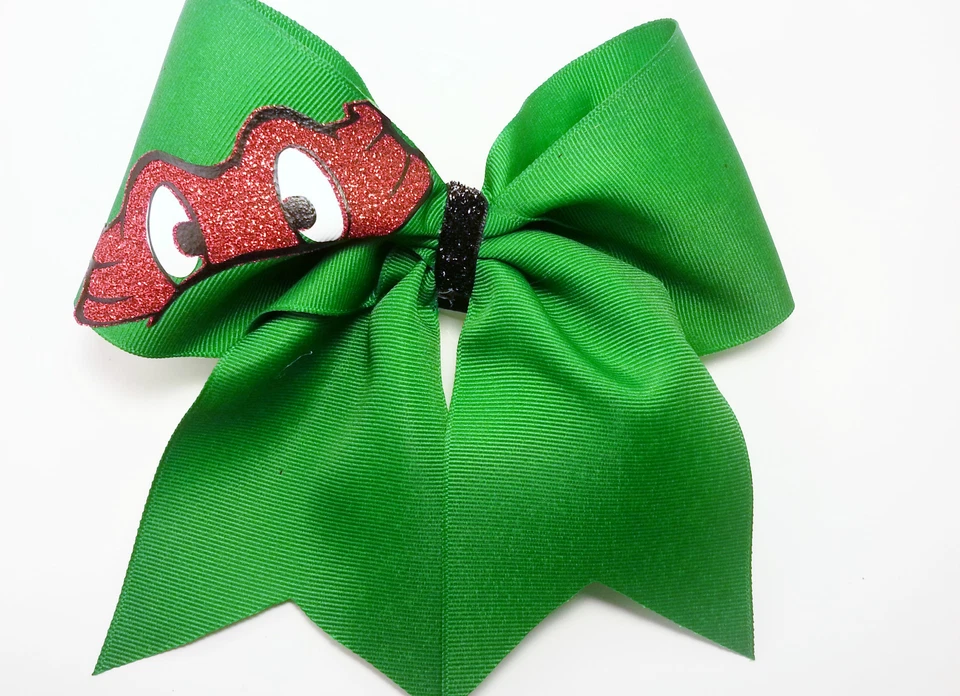 Lote de los 4 lazos para el pelo de tortugas ninja adolescentes mutantes  Foto 2 de 4