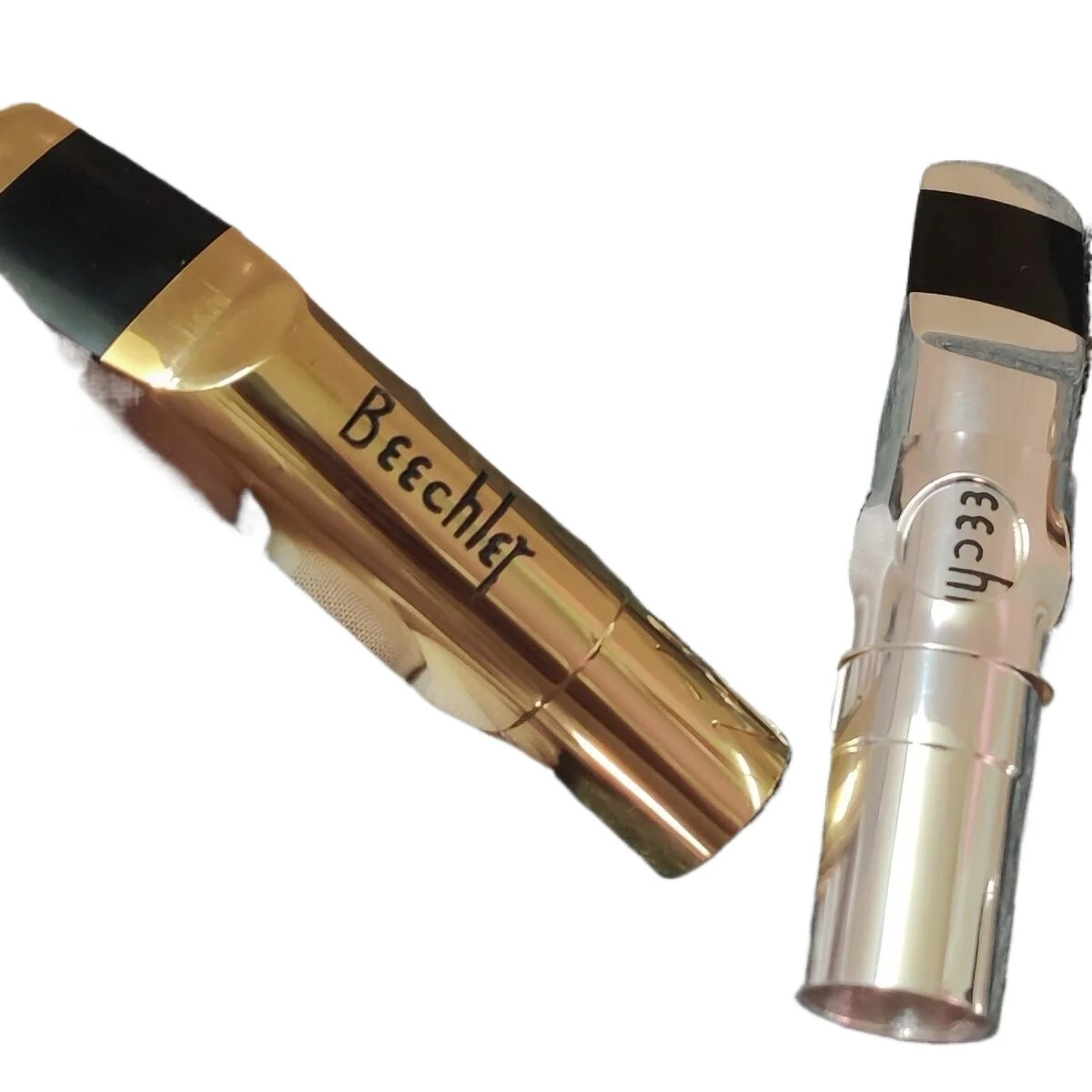 Beechler Saxophone Metal Mouthpiece Size 5 6 7 8 9 Sliver Plated Sax Accessories