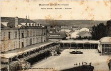 Old postcard Martigny-les-Pains Grand Hotel - Sources - Village. (398319)