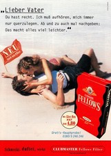 3w24692/ Reklame von 1997 &ndash; Zigaretten - Clubmaster FELLOWS