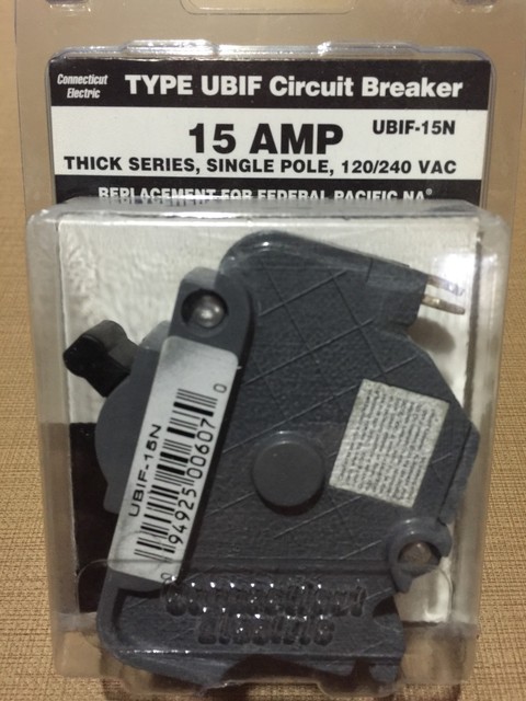 Replacement for Federal Pacific UBIF-15n amp circuit ...