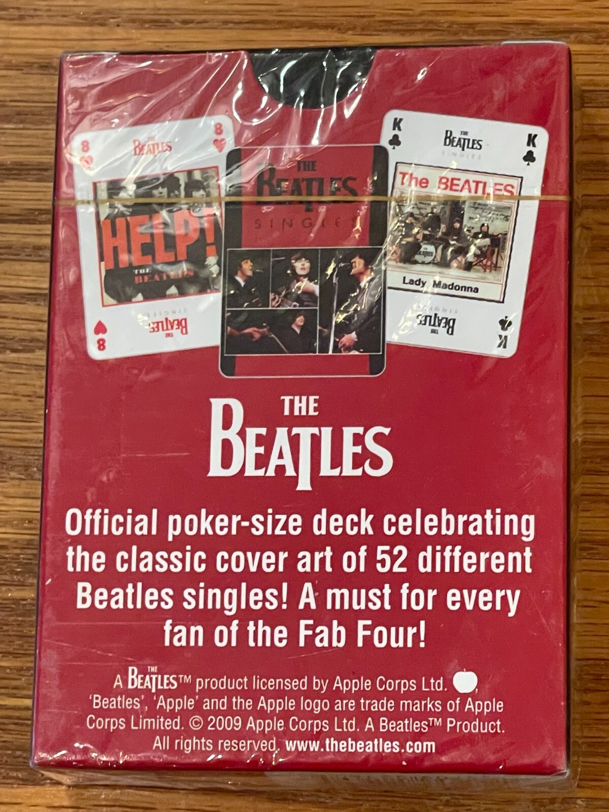 The BEATLES Singles PLAYING CARDS 52 card deck 2012 APPLE Corps band