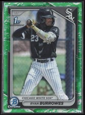 2024 Bowman Ryan Burrowes BCP-119 1st Lunar Glow Refractor | Chicago White Sox