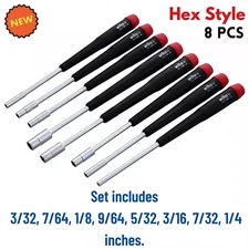 Nut Driver Set Tools for Small Nuts Project Hobby Antique Toy Model Train Repair