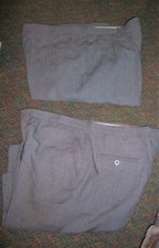 UNBRANDED Lot of 2 Gray (MADE IN USA) VINTAGE Dress Pants - SIZE 36/32