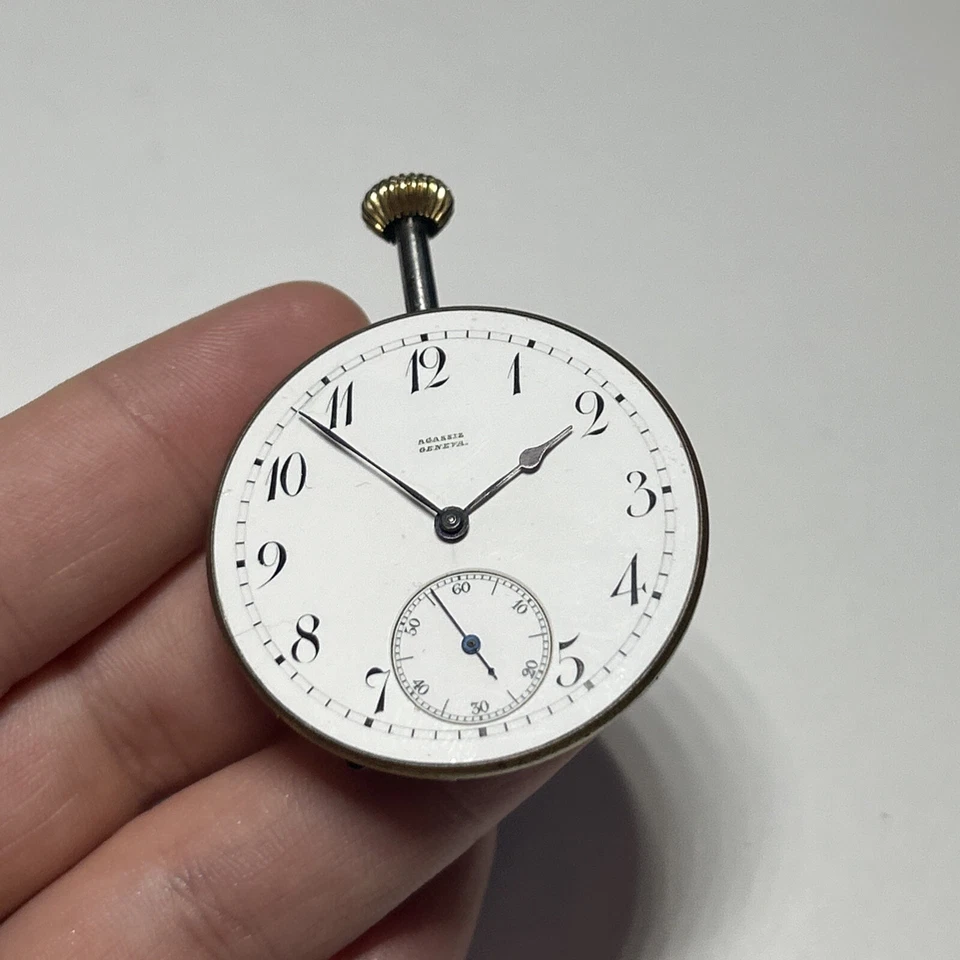 Art Deco AGASSIZ Geneva Swiss Men’s Pocketwatch Movement - Image 4 of 4