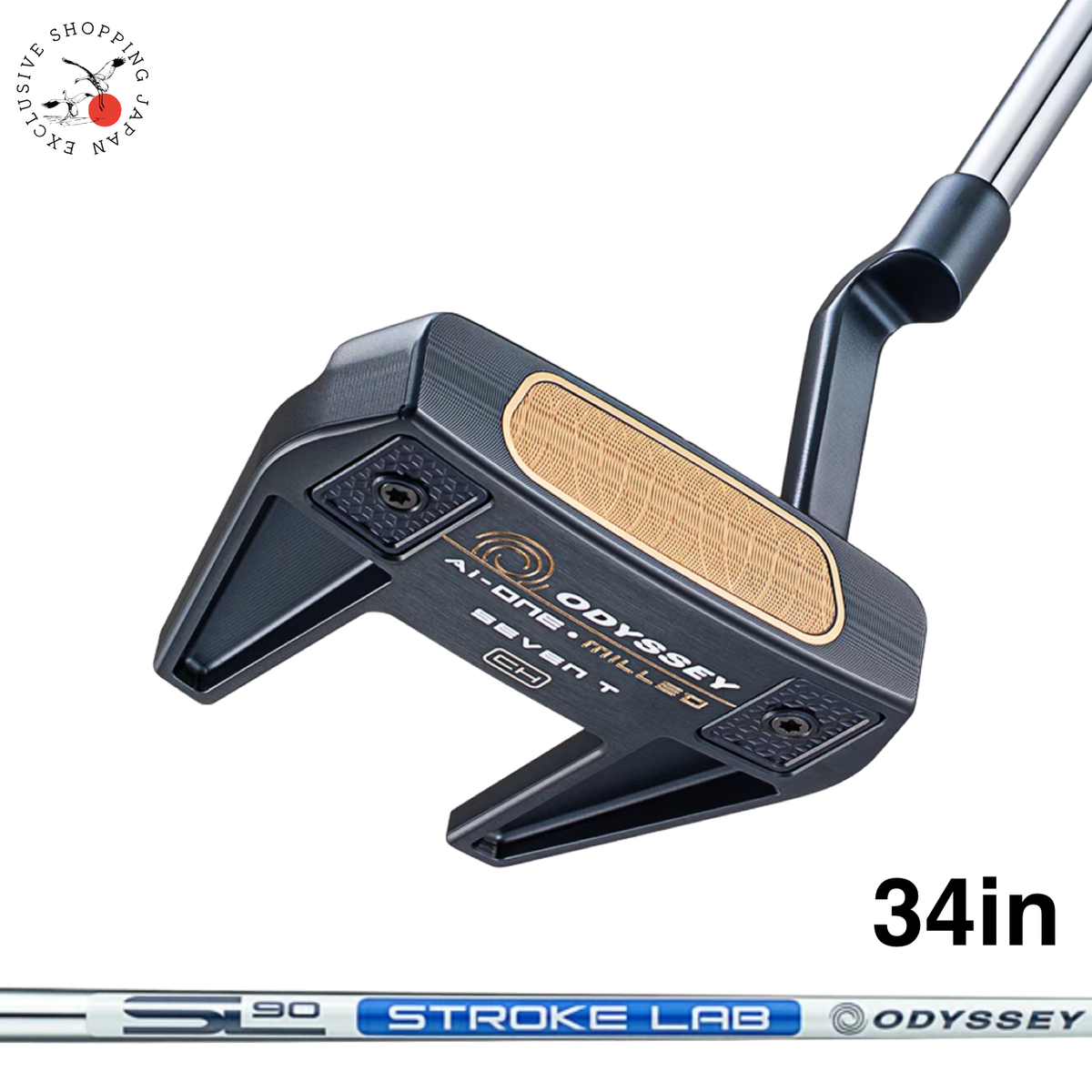 Odyssey AI-ONE Milled Putter SEVEN T CH Stroke Lab SL90 Steel