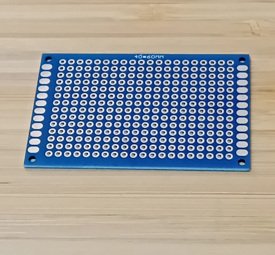 PCB Board Prototype Board Blue Double Side Circuit Board 4cm x 6cm 2pcs - Image 2 of 2