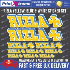Rizla 2 Colour Stickers / Decals Pack of  10 ,  Motorcycle, Gilera, RS
