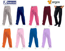 Isacco PANTALONE con Elastico Cuoco Settore Alimentare Sanitario Estetico Unisex