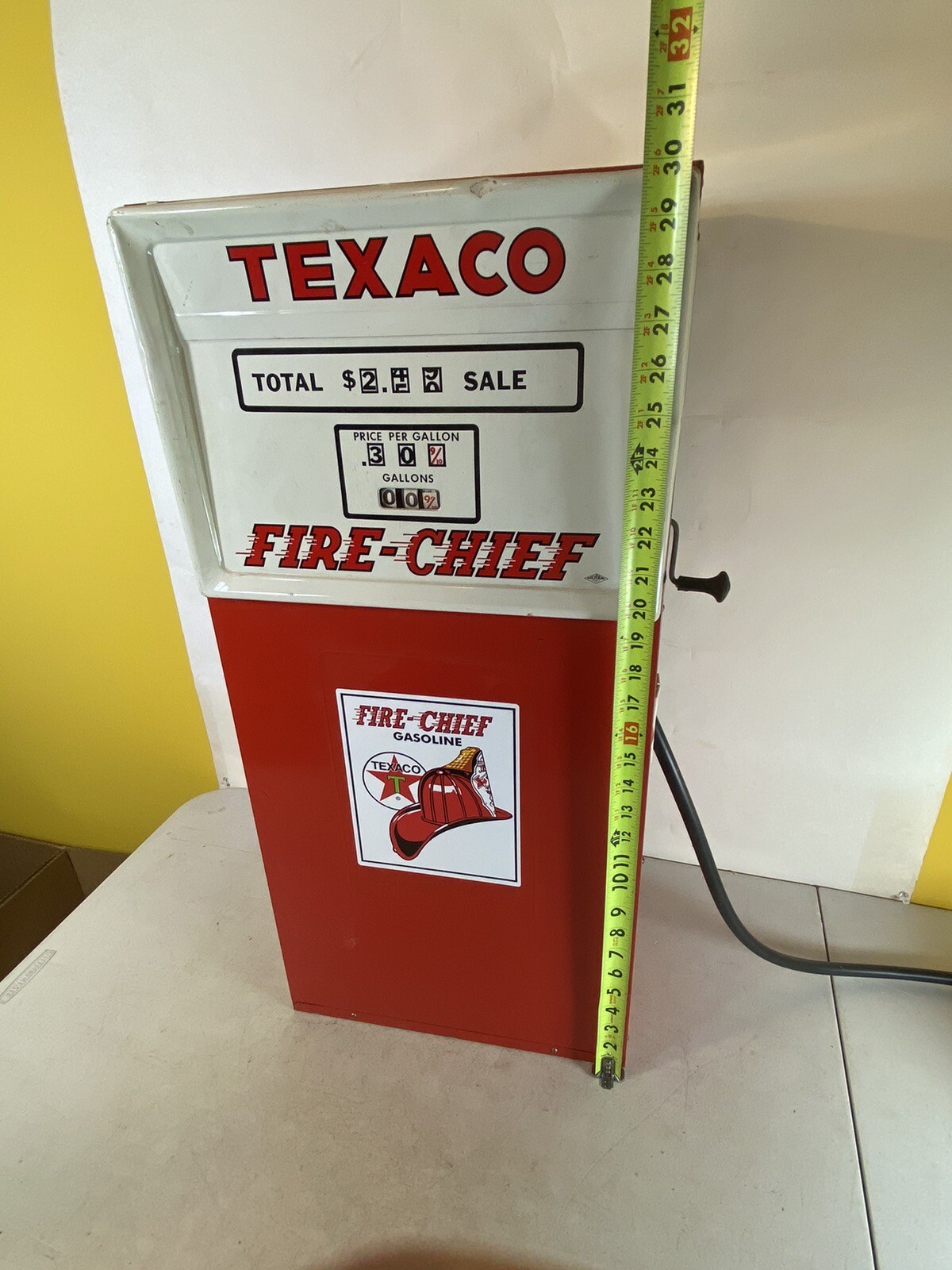 rare Texaco Fire Chief Vintage Gasoline Toy Pump gas oil Shelf Display ...