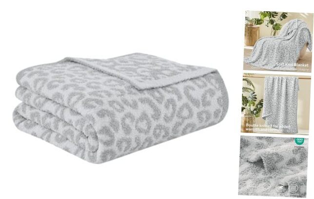 Ultra Soft Throw Blanket - Cozy Fluffy Reversible Throw(50