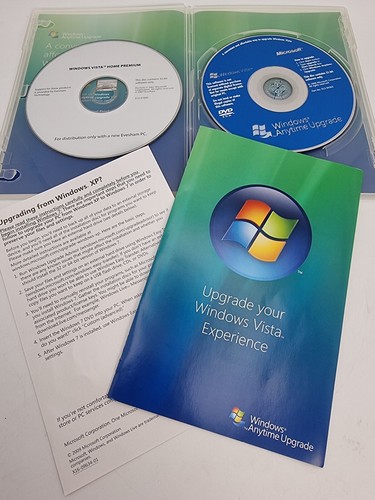 Microsoft Windows Vista Anytime Upgrade 32 Bit DVD Disc Operating System For PC - Afbeelding 2 van 6