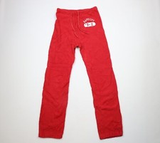 Vtg 90s Champion Reverse Weave Mens Medium Faded Gusseted Gym Sweatpants Red USA