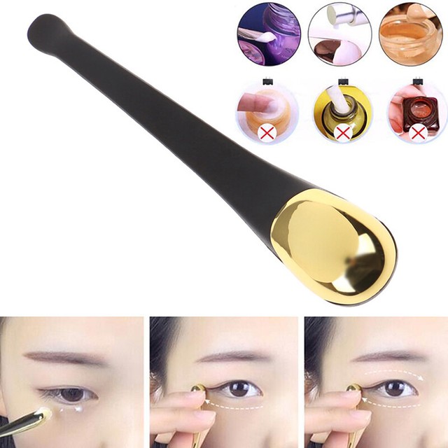 Eye Cream Applicator Eye Massager Stick Facial Mask Mixing Brush Metal