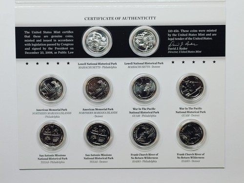 2010, 2013-2020 America the Beautiful UNC Quarter Sets (9 sets) 28695 - Picture 17 of 19