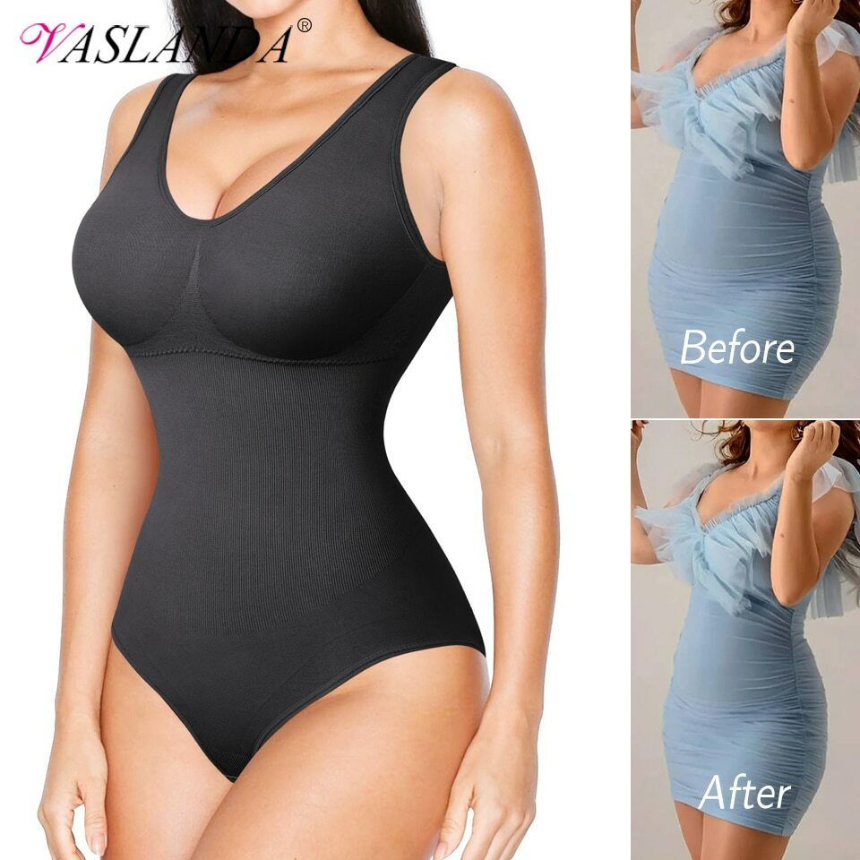 Shapewear Bodysuit Women Tummy Control Fajas Body Shaper Butt Lift Thigh  Slim US | eBay