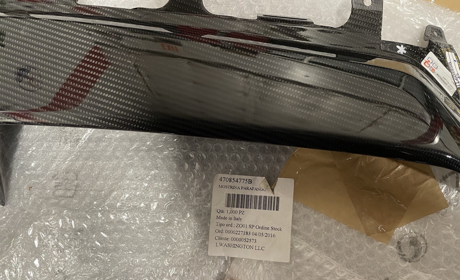 NEW OEM Genuine Carbon Side Fender Air Vents Lamborghini 12-17 Aventador LP700-4