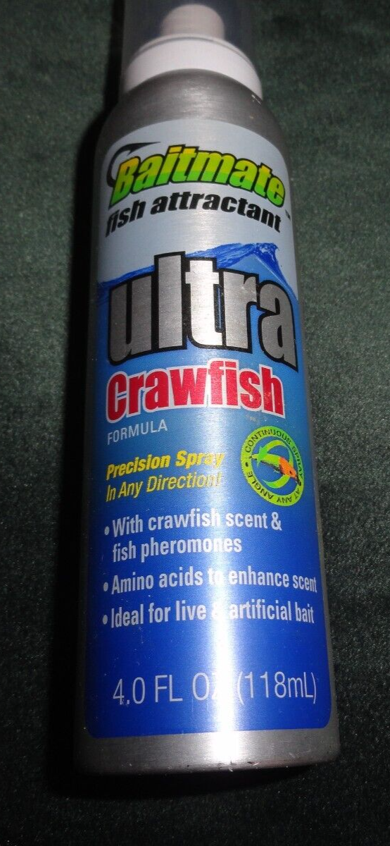 New Baitmate Ultra Crawfish Fish Attractant 5551 4 oz Continuous Spray