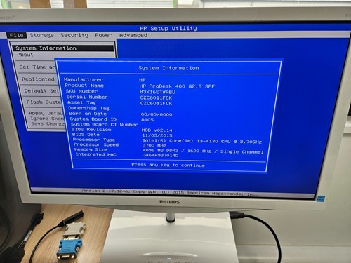 HP ProDesk 400 G2.5 SFF - i3-4170 - 500GB HD - 4GB Ram - Afbeelding 4 van 12