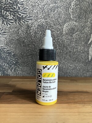 Golden High Flow Acrylfarbe 30ml (1oz) Benzimidazolon Gelb Medium S3