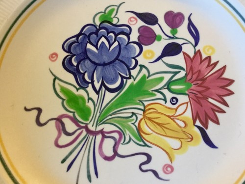 Retro Mid-century Poole Pottery BN Handpainted 10 Inch Display Plate - Picture 10 of 12