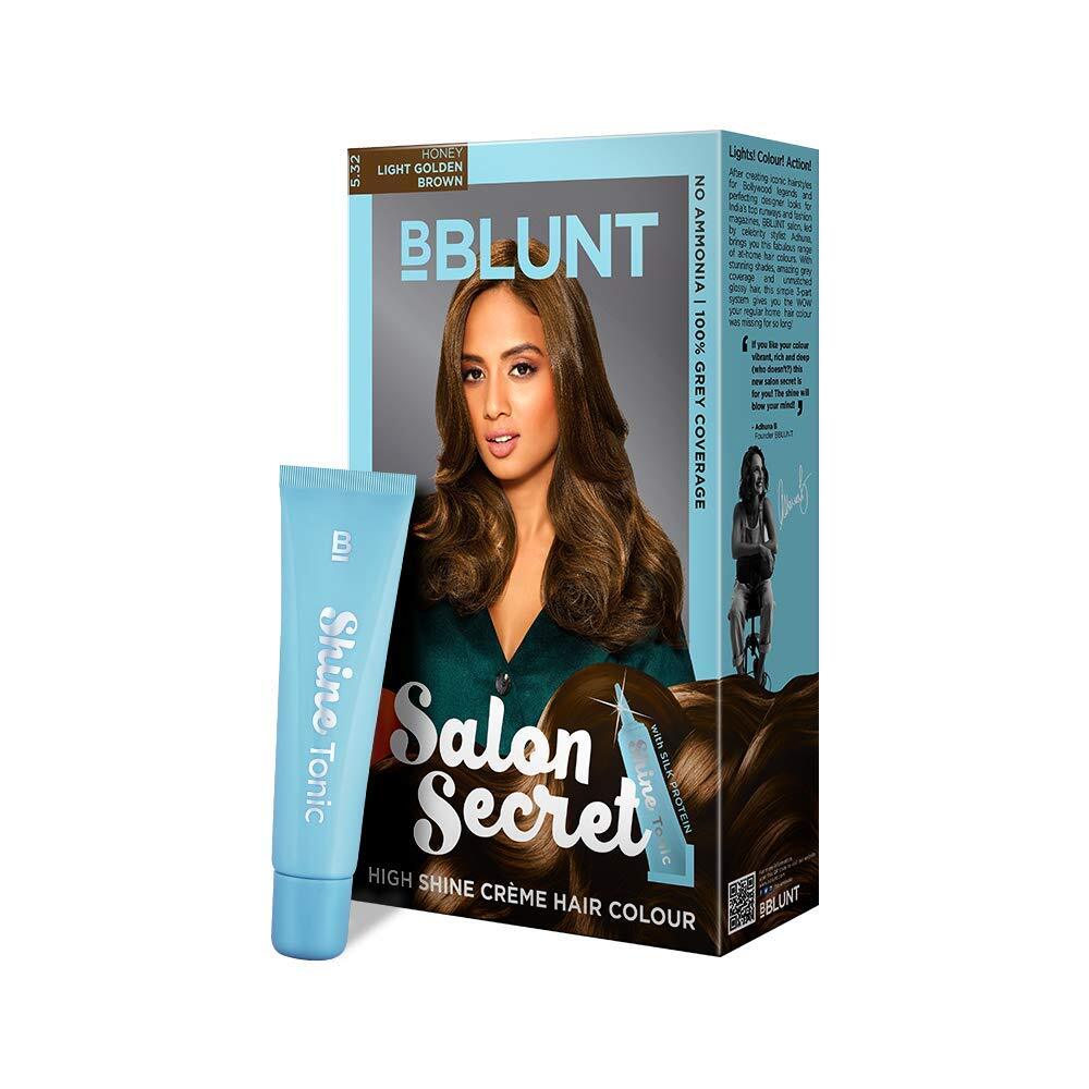 Color de pelo Salon Secret High Shine Creme, 100 g con tónico brillante 8 ml