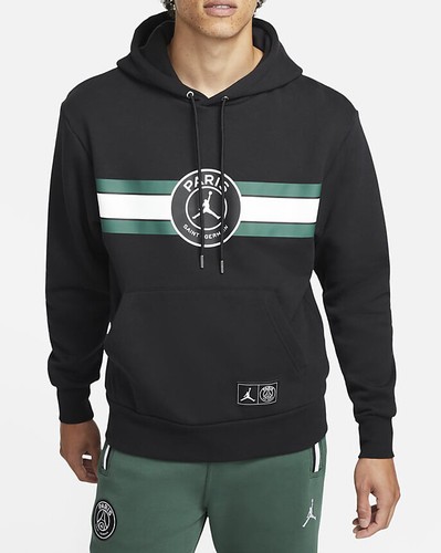 Nike Jordan Paris Saint-Germain Men's Fleece Pullover Hoodie DJ3928-010  BLACK | eBay