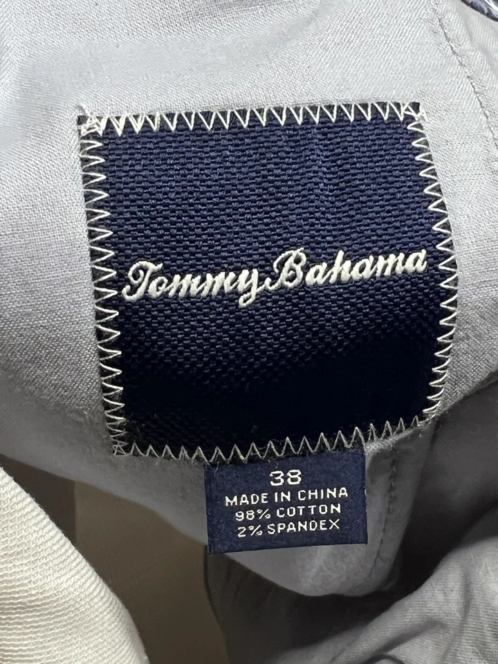 Shorts chino masculino Tommy Bahama Bedford cordão sarja branco praia casual tamanho 38 - Imagem 4 de 4