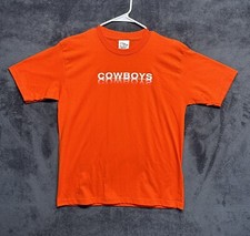 Vintage Oklahoma State Cowboys Football T Shirt Adult XL Orange Reflection Logo