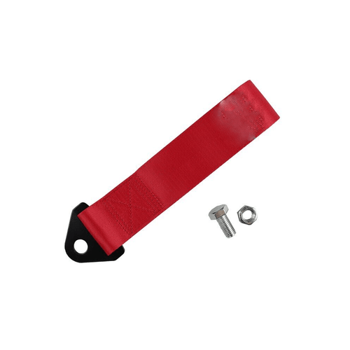 Cuerda decorativa parachoques delantero/trasero estilo deportivo universal rojo para automóvil - Imagen 11 de 15