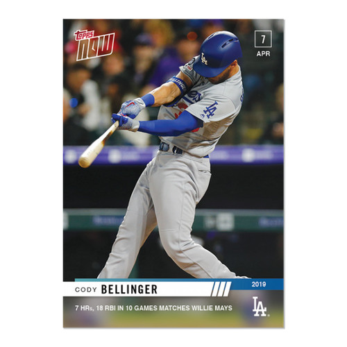 2019 Topps Now 59 Cody Bellinger