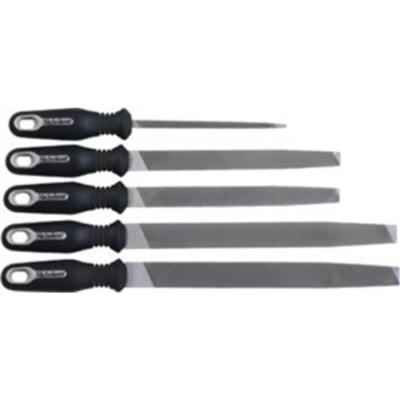 5 PIECE GENERAL PURPOSE FILE KIT ERGONOMIC HANDLES NIC22040HN Brand New!